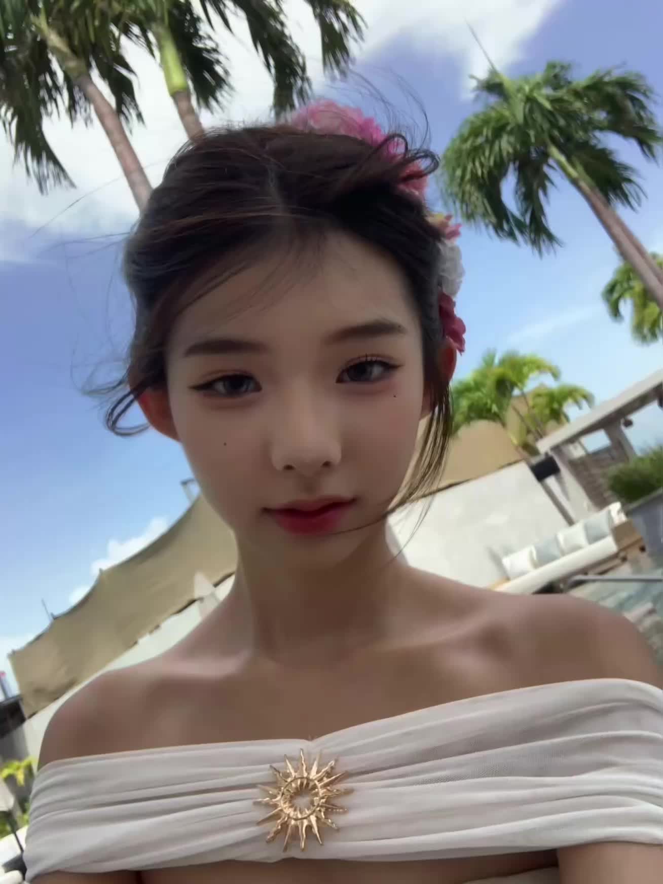 加勒比海边的微笑