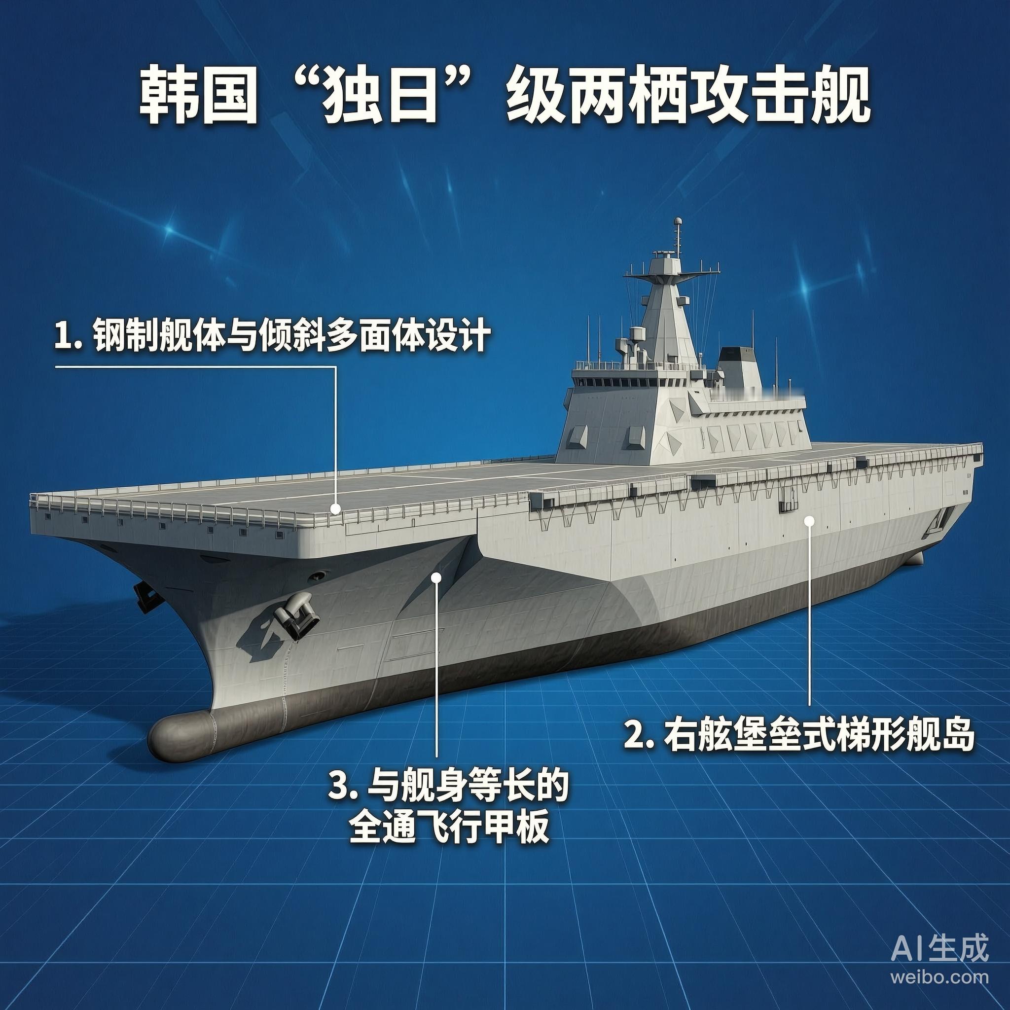 军事ai新视野韩国“独岛”级两栖攻击舰“独岛”（Dokdo）级是韩国海军第一种