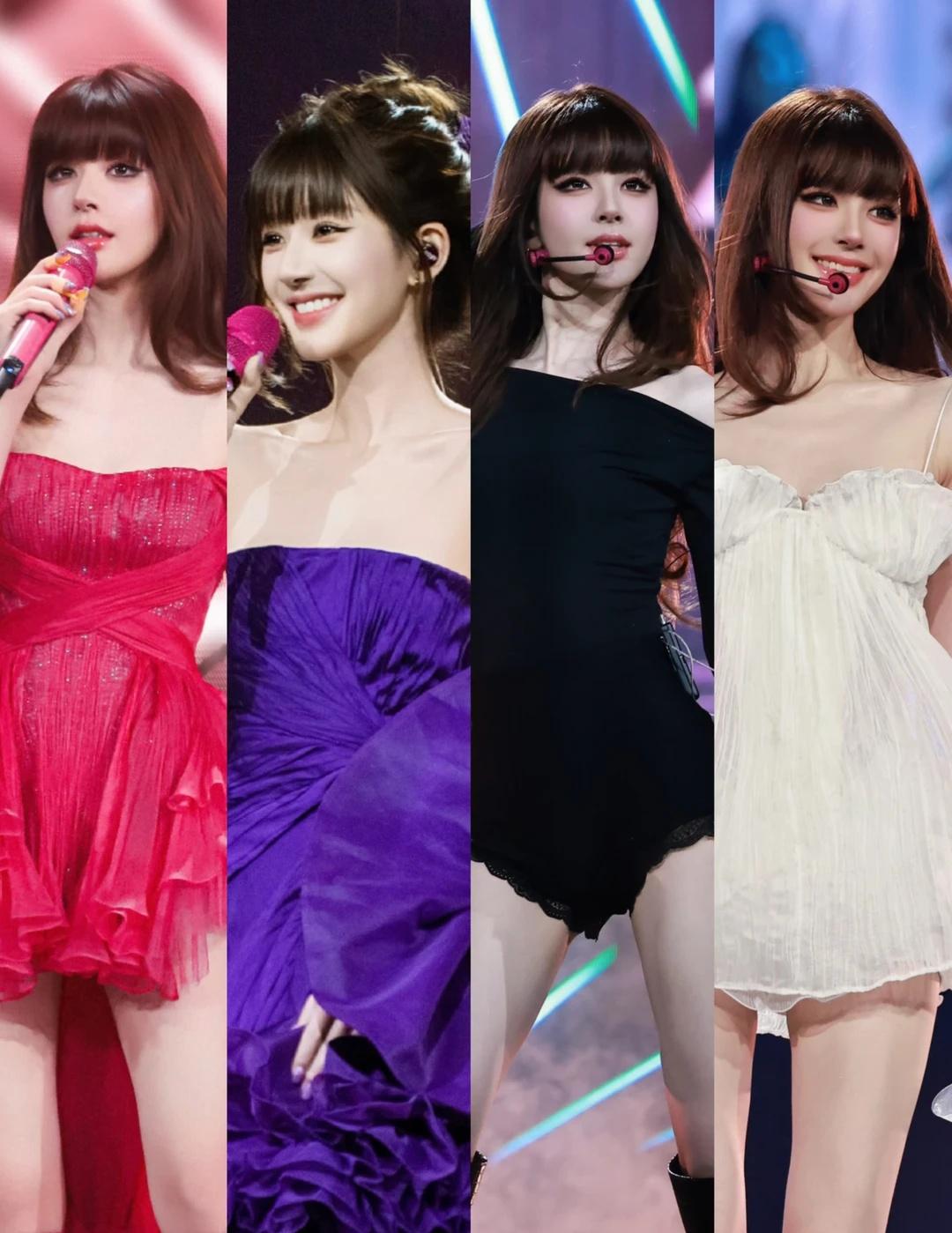 赵露思演唱会造型Look合集，你最爱那套🥰褒义赵露思我可以是任何赵露思