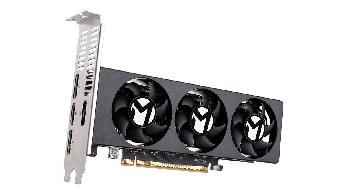 铭瑄推出GeForceRTX5060LP8G半高显卡，双槽厚度，售价33