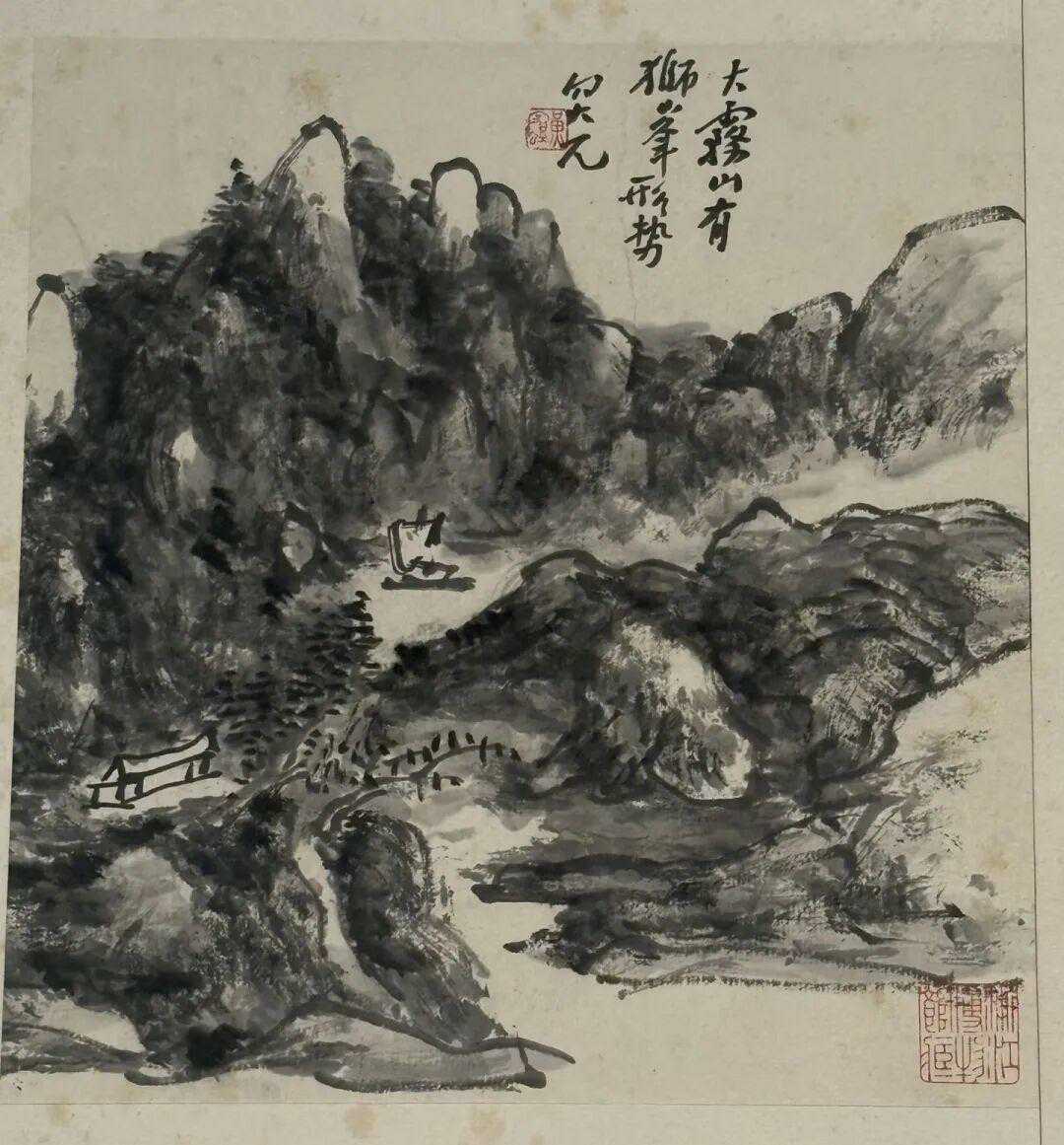 黄宾虹1928年香港九龙半岛写生。1928年夏天，黄宾虹结束了在广西的讲学