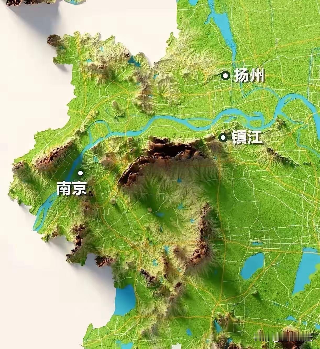 有人说南京地形宛如一只海马，也有人称其形似上古龙形。无论如何评价，就南京在长三角