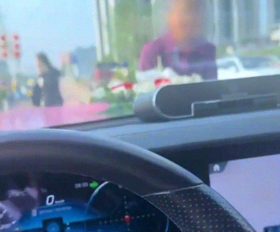 河南信阳，一位老人当街强行拦住婚车索要香烟和红包，恰巧碰上正在巡逻的特警路过。特