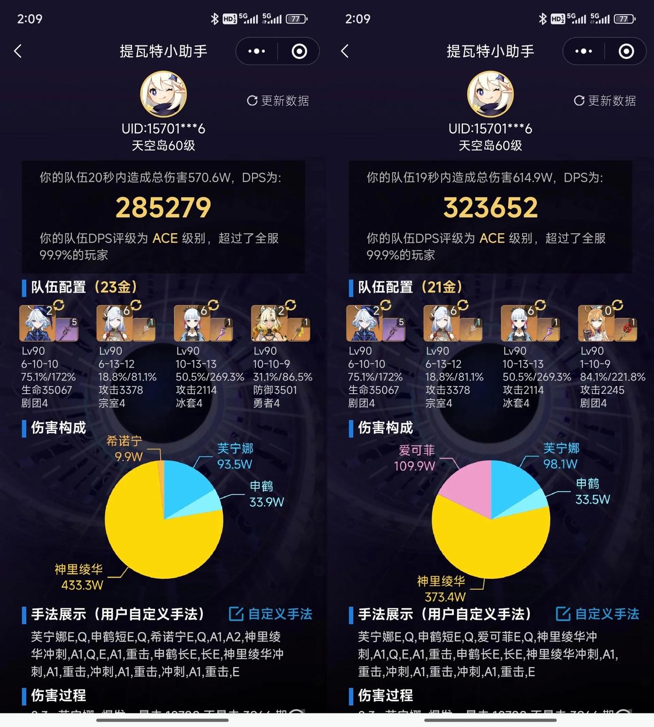 爱可菲强度真的有点恐怖，平民低金战神，我承认之前我对爱可菲的评价有点大声了[奸笑