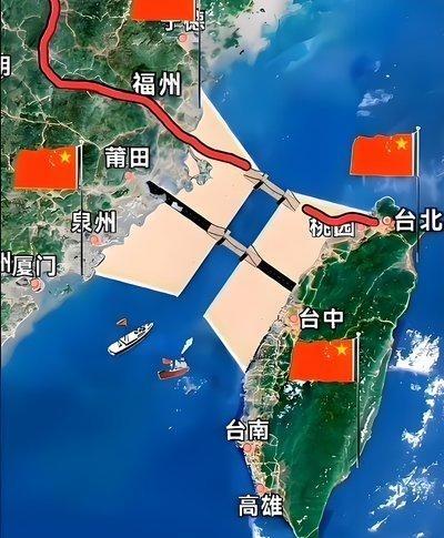 填海这个方法好，能够一劳永逸解决台湾问题！十万辆渣土车日夜交替、加上几万台挖掘机