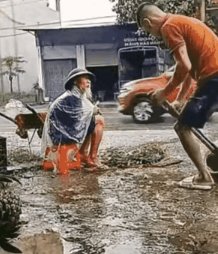 好人、善良人哪里都有！不分国度的。虽然画面中显示的好像不在中国。