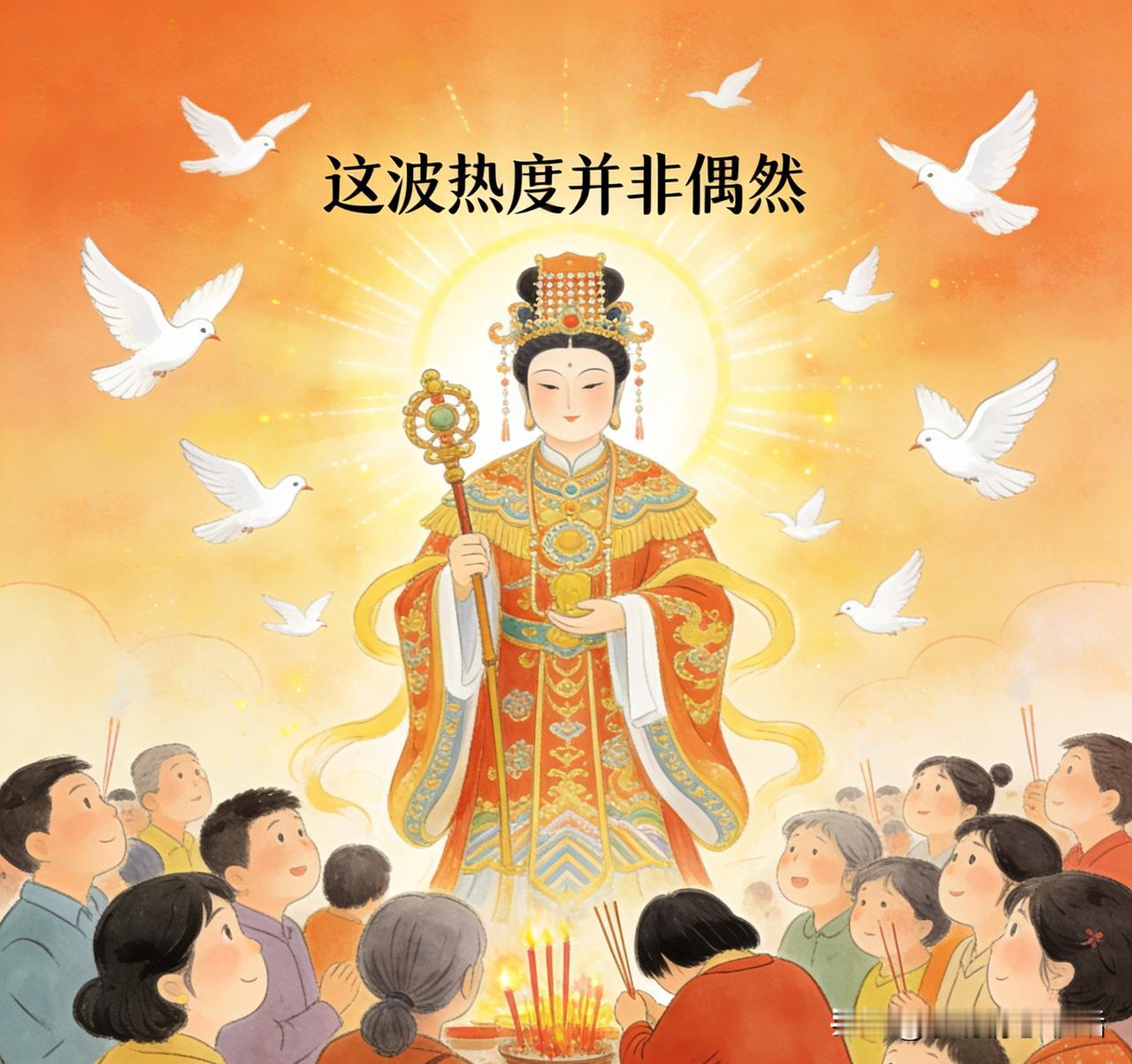 刘涛“妈祖照”火爆网络！网友纷纷更换壁纸，背后藏着天选缘分？“不得了！刘涛这张