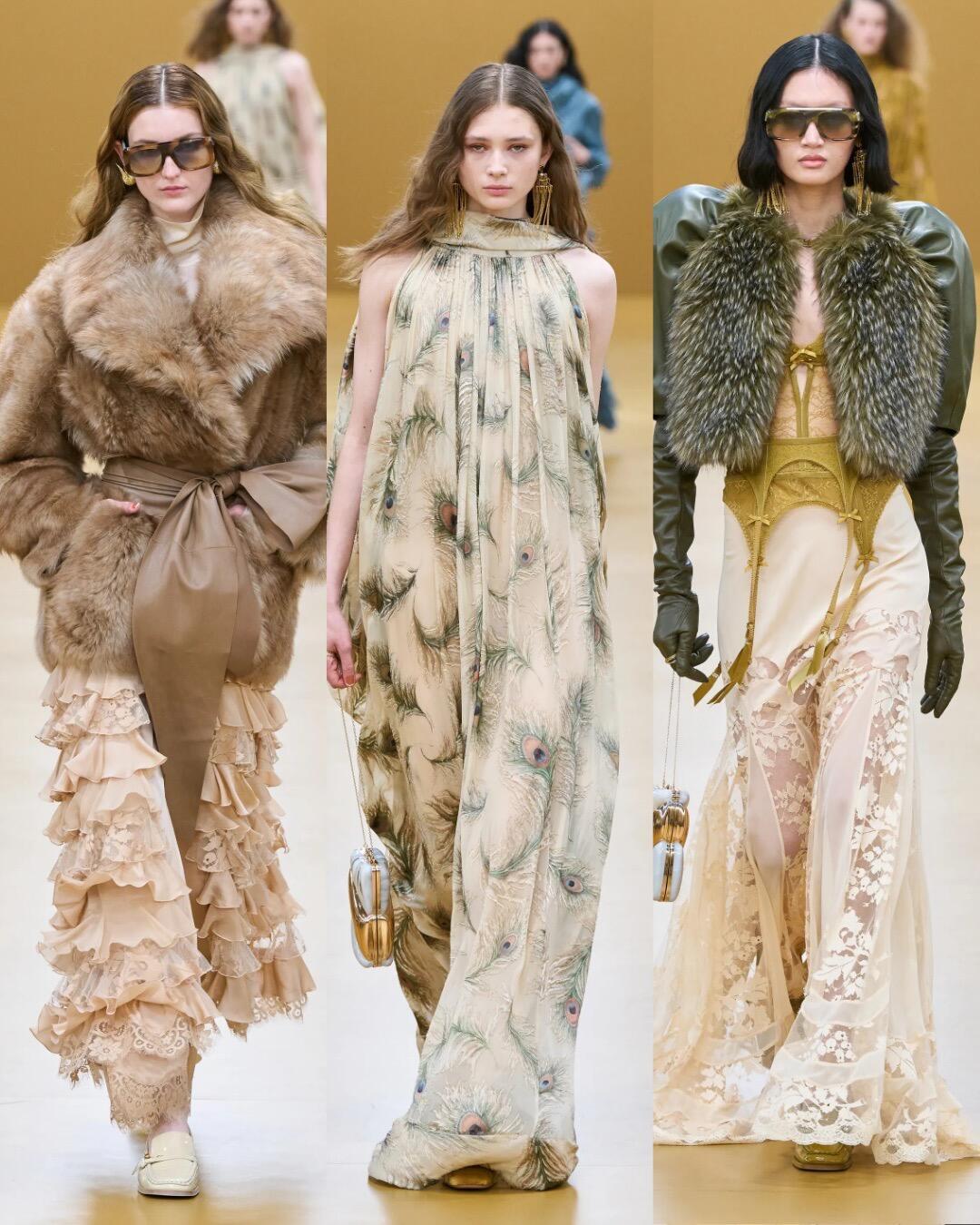 时装周大秀直击Zimmermann2026秋冬时装秀，工装元素和浪漫印花完美融