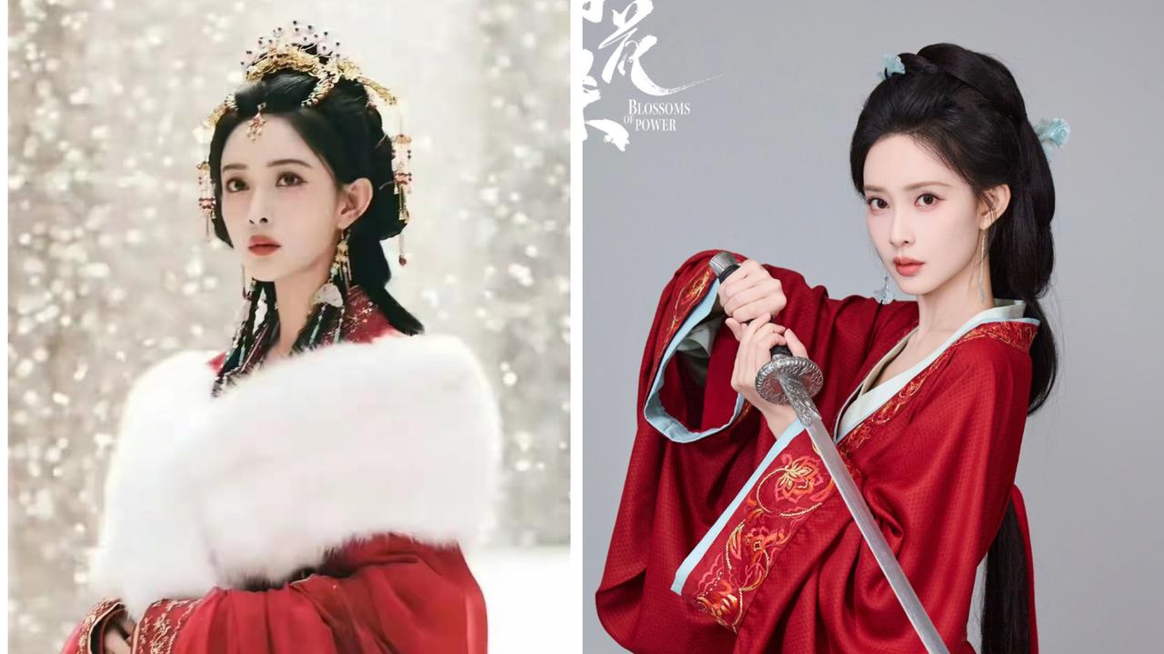 孟子义两部古装剧，红衣扮相，并不违和近日，古装权谋剧《百花杀》的热播，女主孟