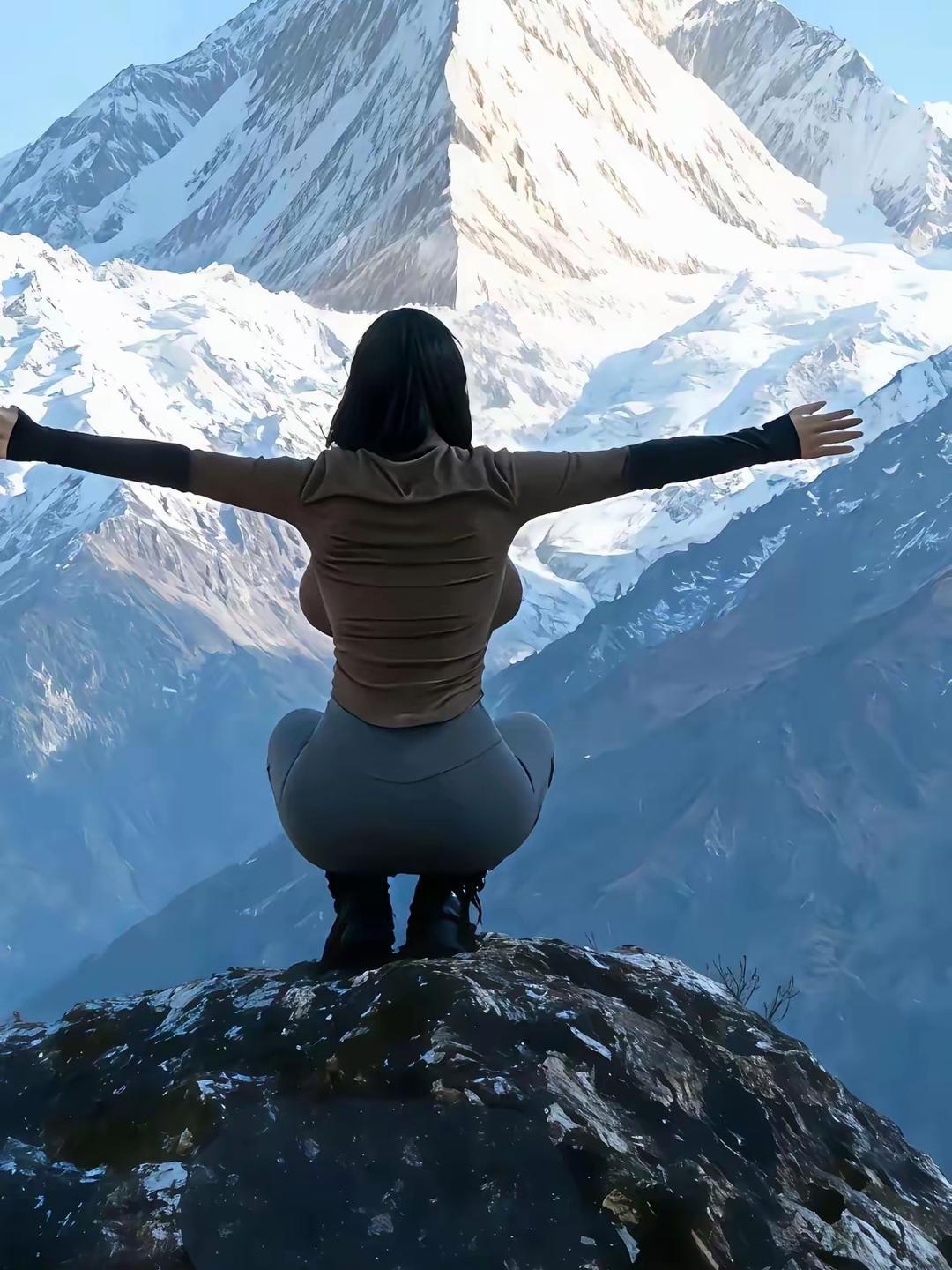 雪的褶皱（现代诗）风把脚印吹成透明的桥我站在云的断层看雪山把影子浸在冰