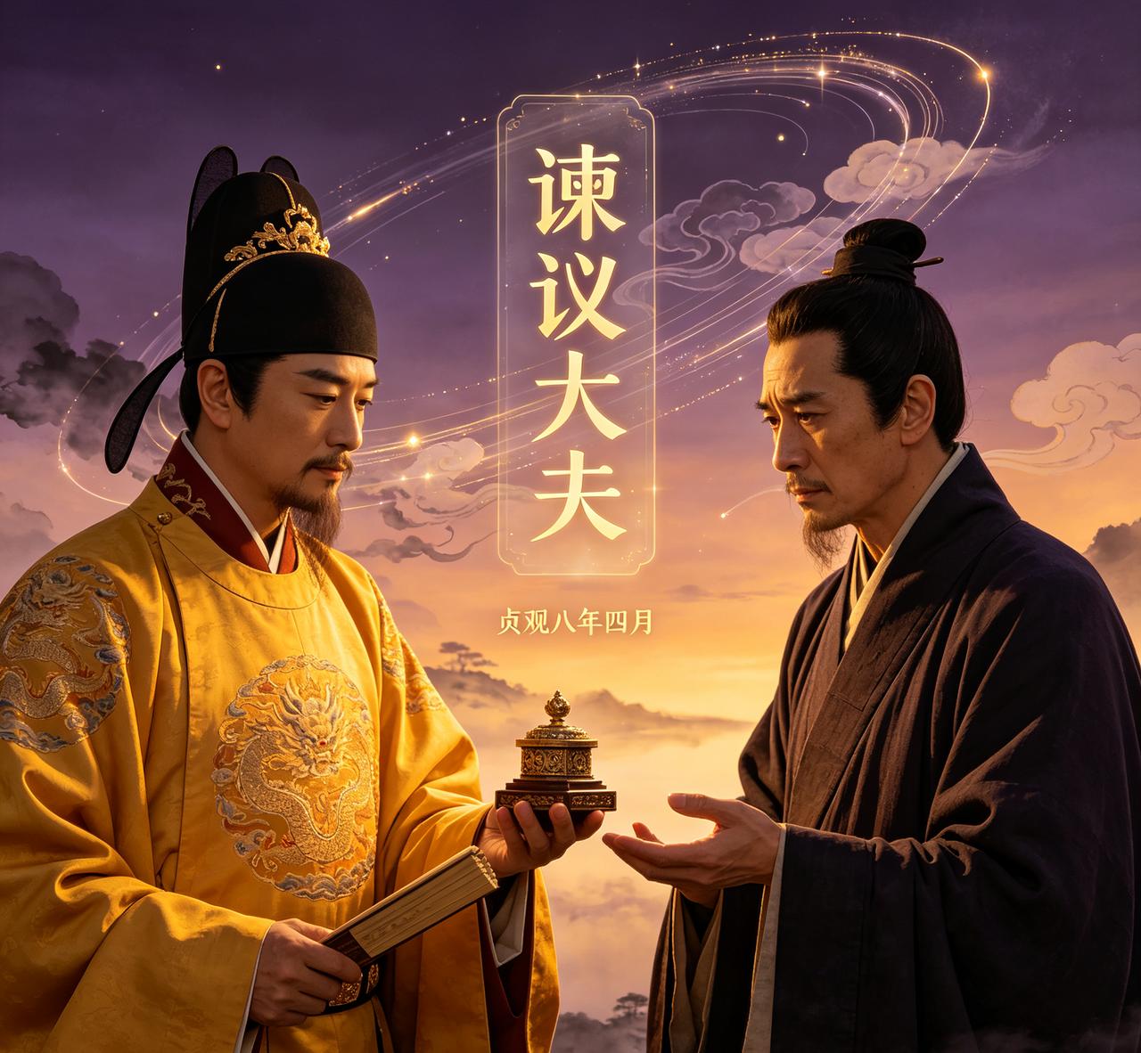 贞观八年，唐太宗要封袁天罡“谏议大夫”的官职。袁天罡却一口拒绝，叹息道：“我命中