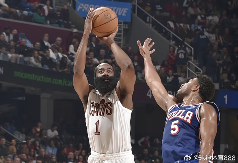 哈登创造一项队史纪录骑士115-101击败76人，哈登出战29分钟，11投6中，