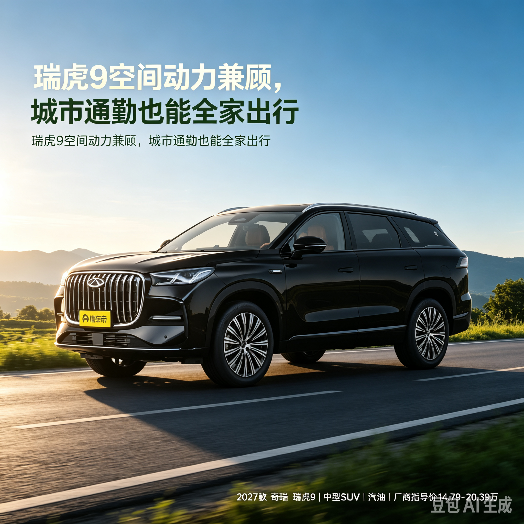 奇瑞瑞虎9，大空间家用中型SUV