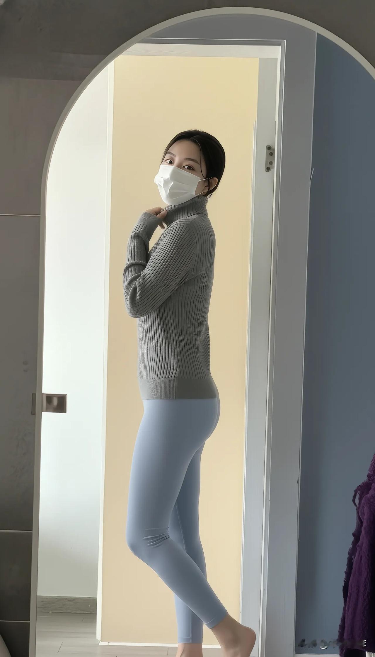 瑜伽裤还是很显身材的