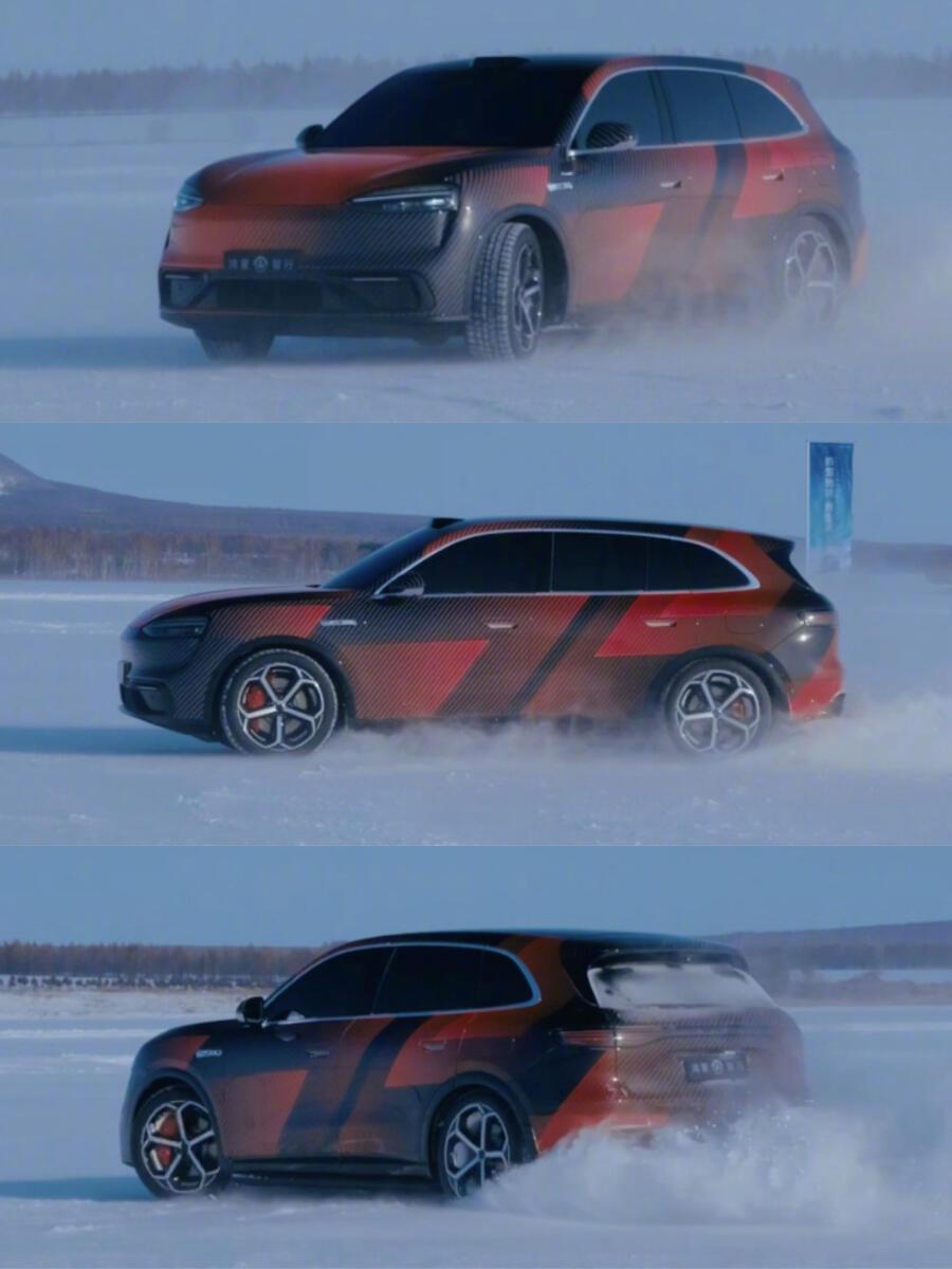 这是把问界M6搞出了点儿「小运动」的感觉。轮毂、卡钳、头灯，目前能看到变化除了