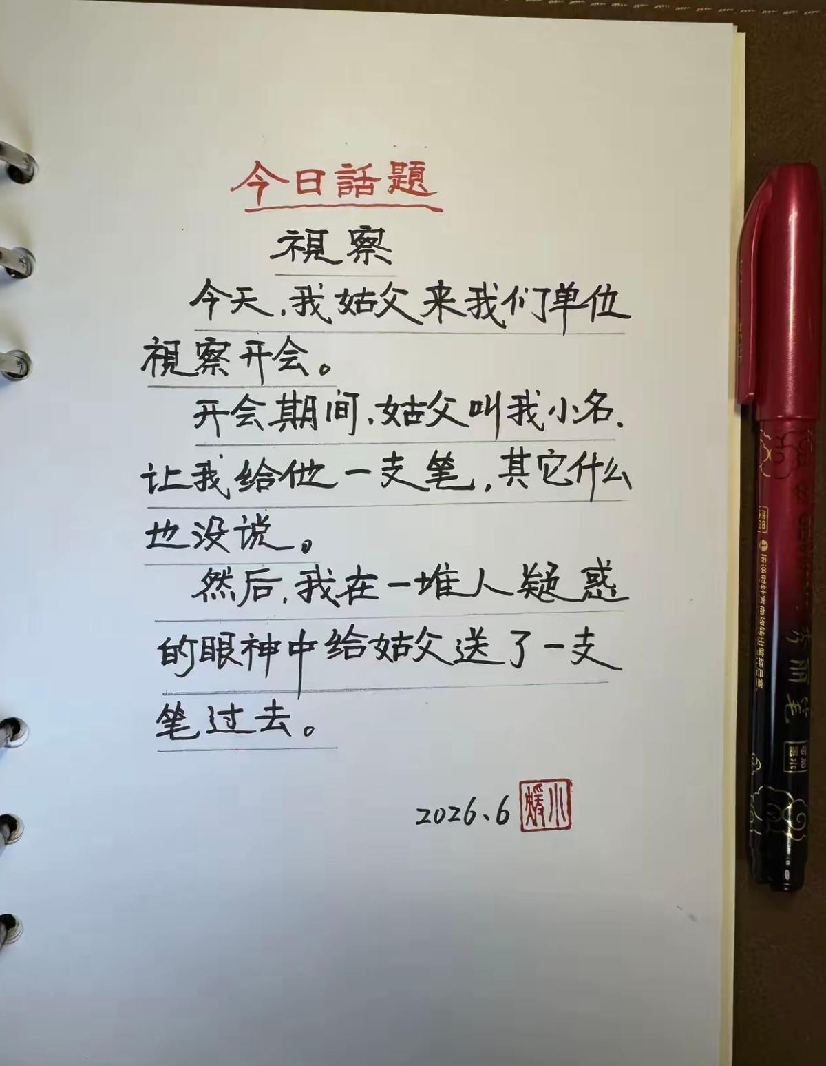 像是小学生作文，但又很内涵