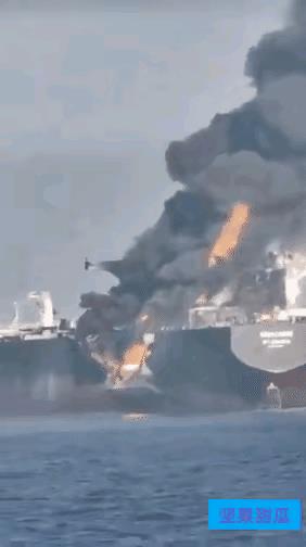 霍尔木兹海峡大型油轮相撞刺激油价暴涨4%据半岛电视台6月17日消息，当天凌晨