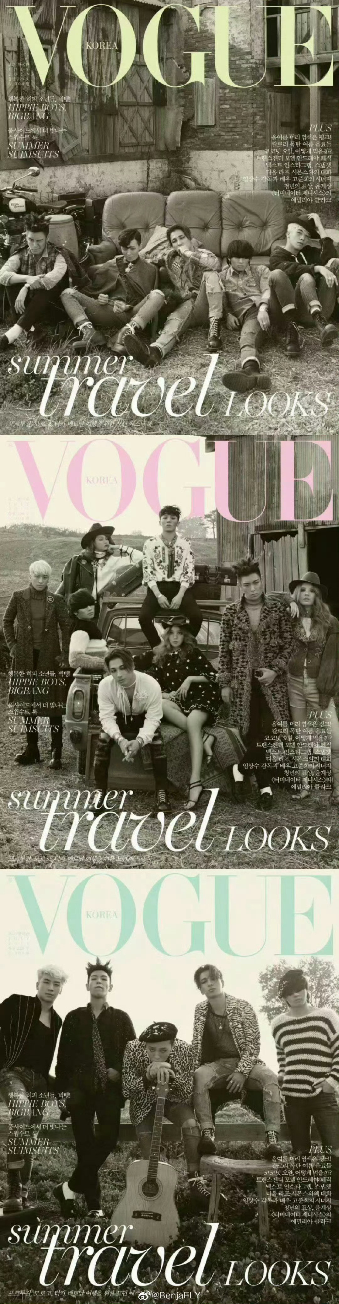 韩国组合xVOGUEKOREACOVERBIGBANG：2015.