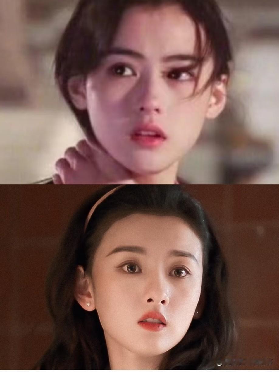 很多人总把宋祖儿和张柏芝放到一起对比，但我反倒觉得宋祖儿和金铭的相似度更高，二人