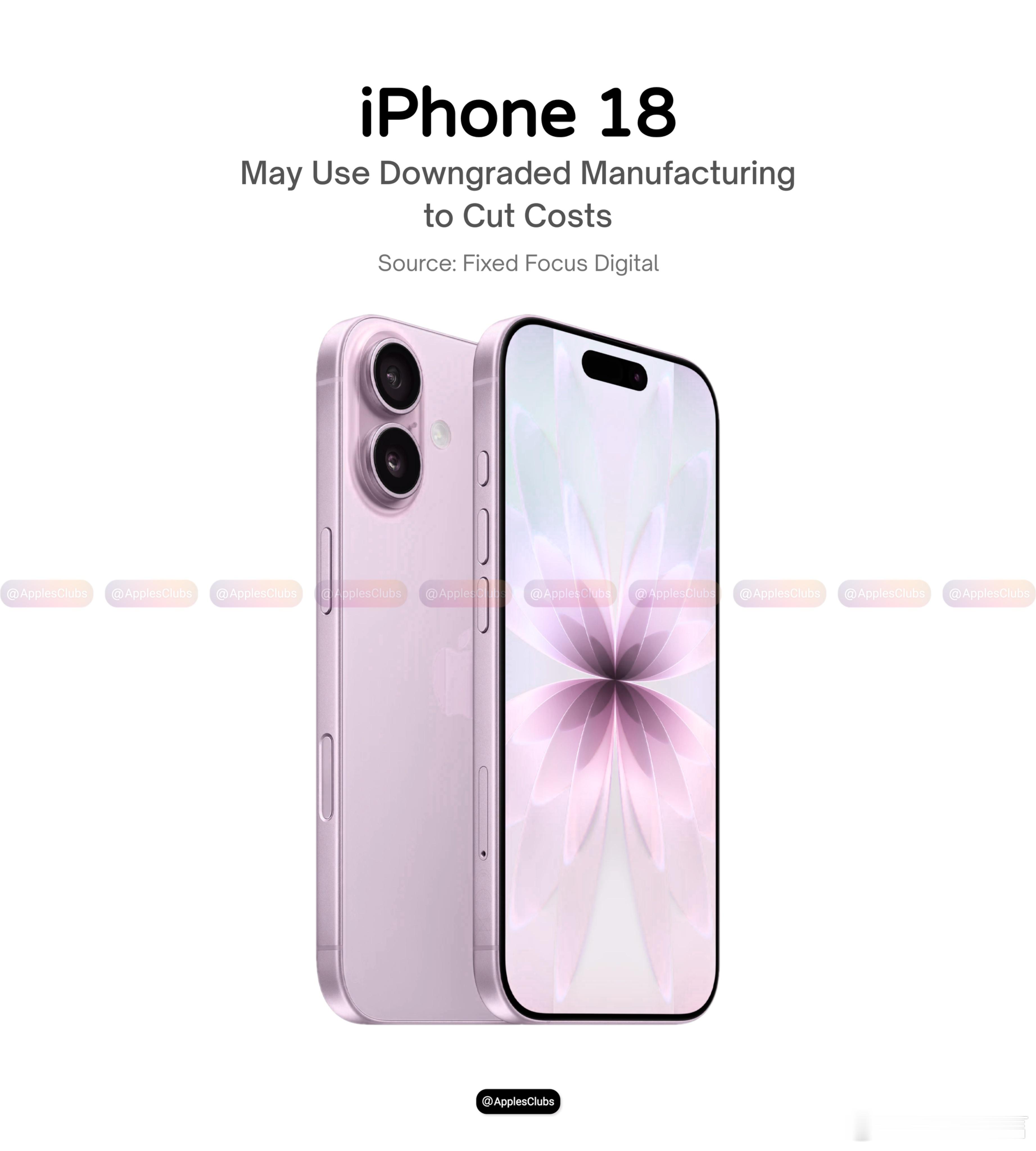 #iPhone#早上看到其他平台有人认为，18标准版明年上市会把想换标准版用户都挤到国产安卓品牌，我