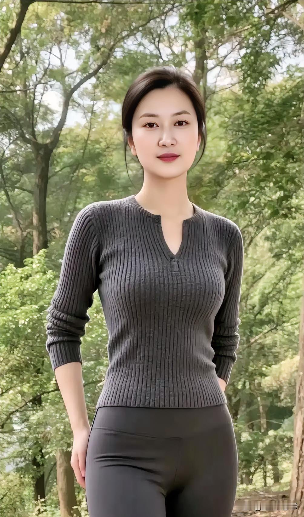 这个美女是怎样搞得这串苹果成这样，谁能知晓