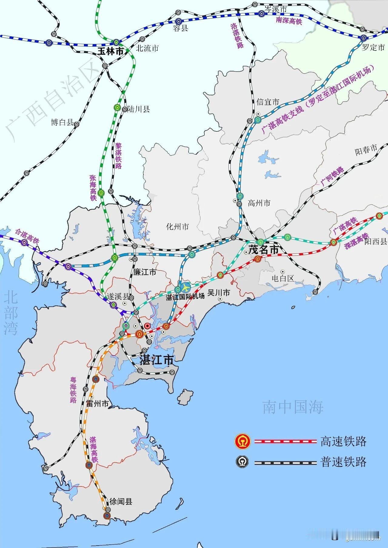 解决茂名高州、信宜、化州地区不通高铁的问题，相较于推进规划中的岑茂高铁方案，倒不
