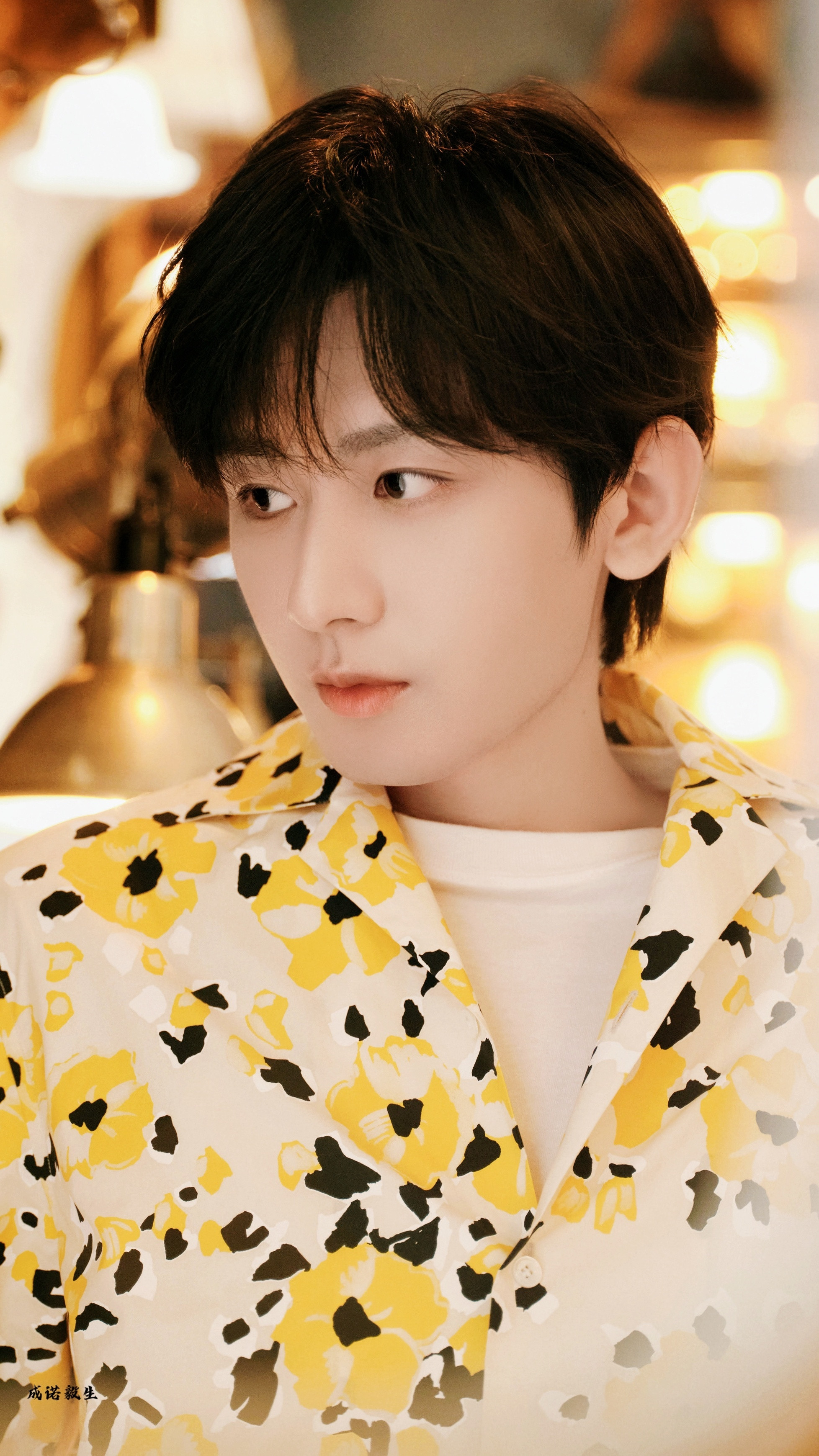 花衬衫美少年，温柔氛围感扑面而来💛成毅​​​