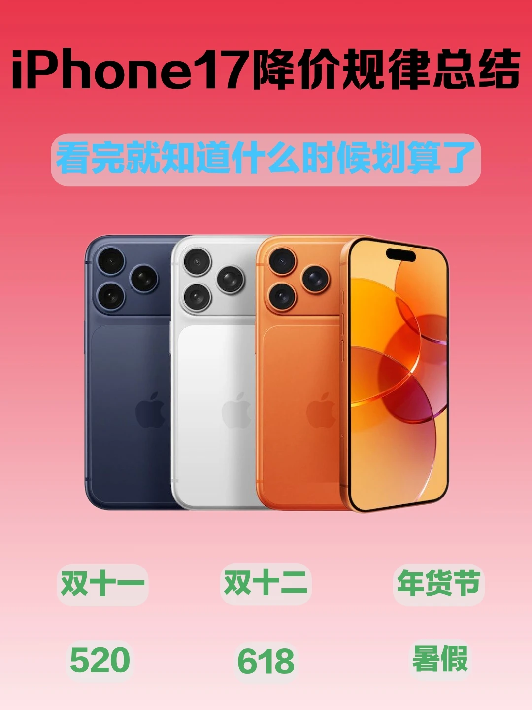 iPhone17全系降价规律总结!