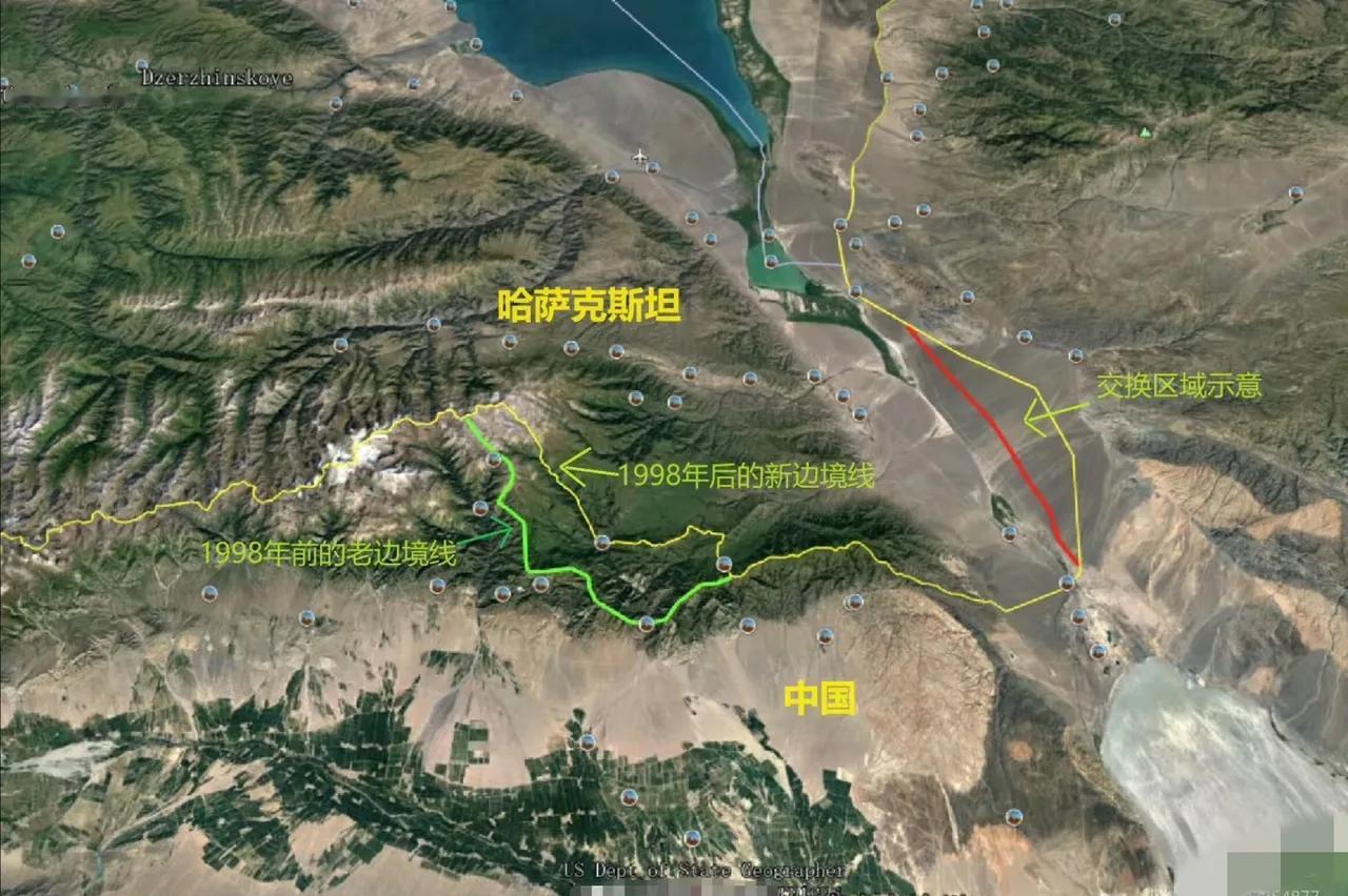 中国的“最新国土”夏尔西里舍弃被哈萨克斯坦实际控制的阿拉山口北部的戈壁荒漠ic