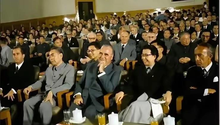 这张照片是是在什么背景下拍摄的呢？为什么这么多外国首脑，还需要周总理亲自陪同，不