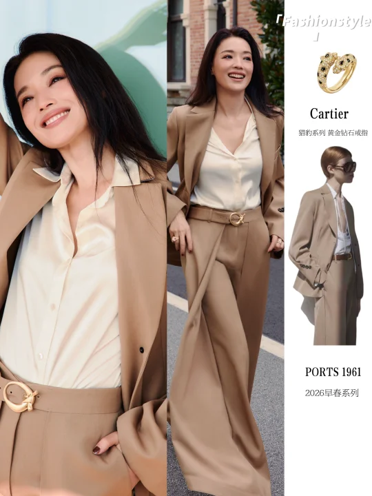 舒淇威尼斯新造型，把西装穿出松弛感的女人