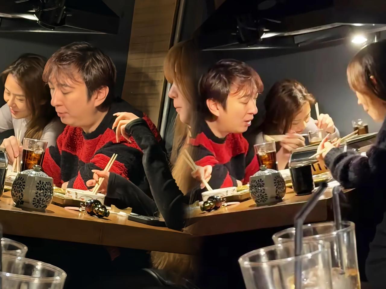 王思聪又上热搜啦这次是在日本酒居屋撸串被拍。37岁的他看着胖了不少，颜值回归普