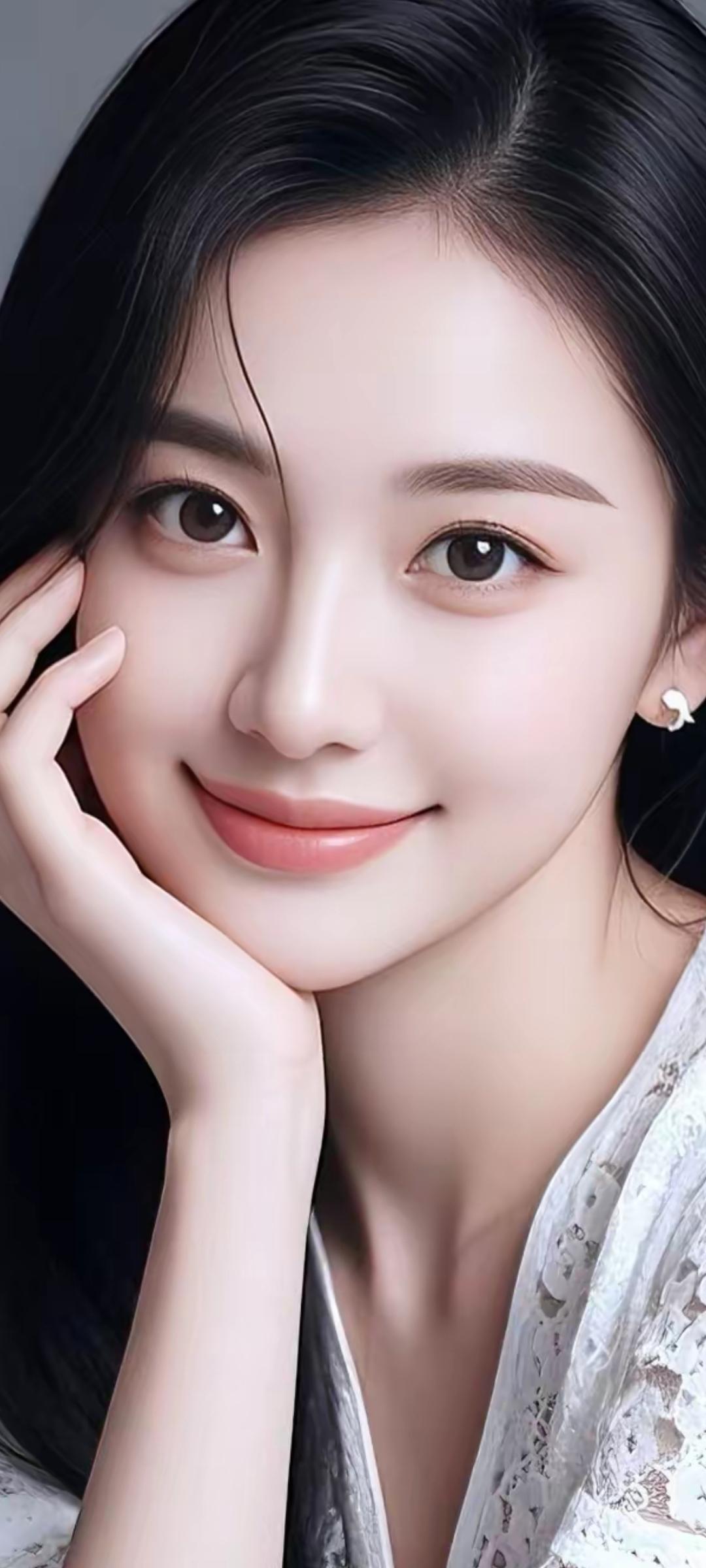 温柔甜美的微笑，让人心动的女神😊