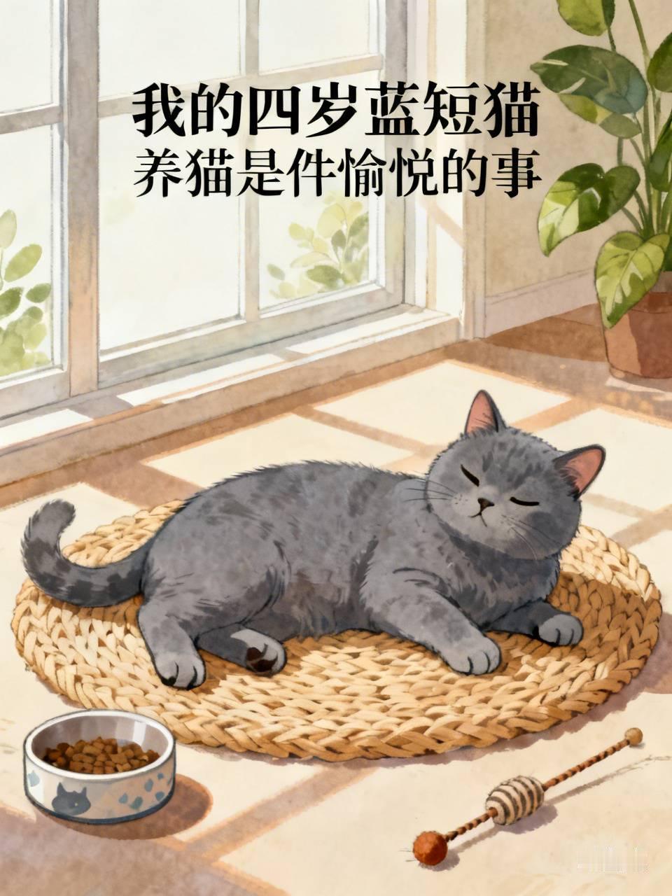 这是我养的宠物猫，今年已经四岁了！猫除了睡就是吃，然后就是给铲屎官造任务，要不铲