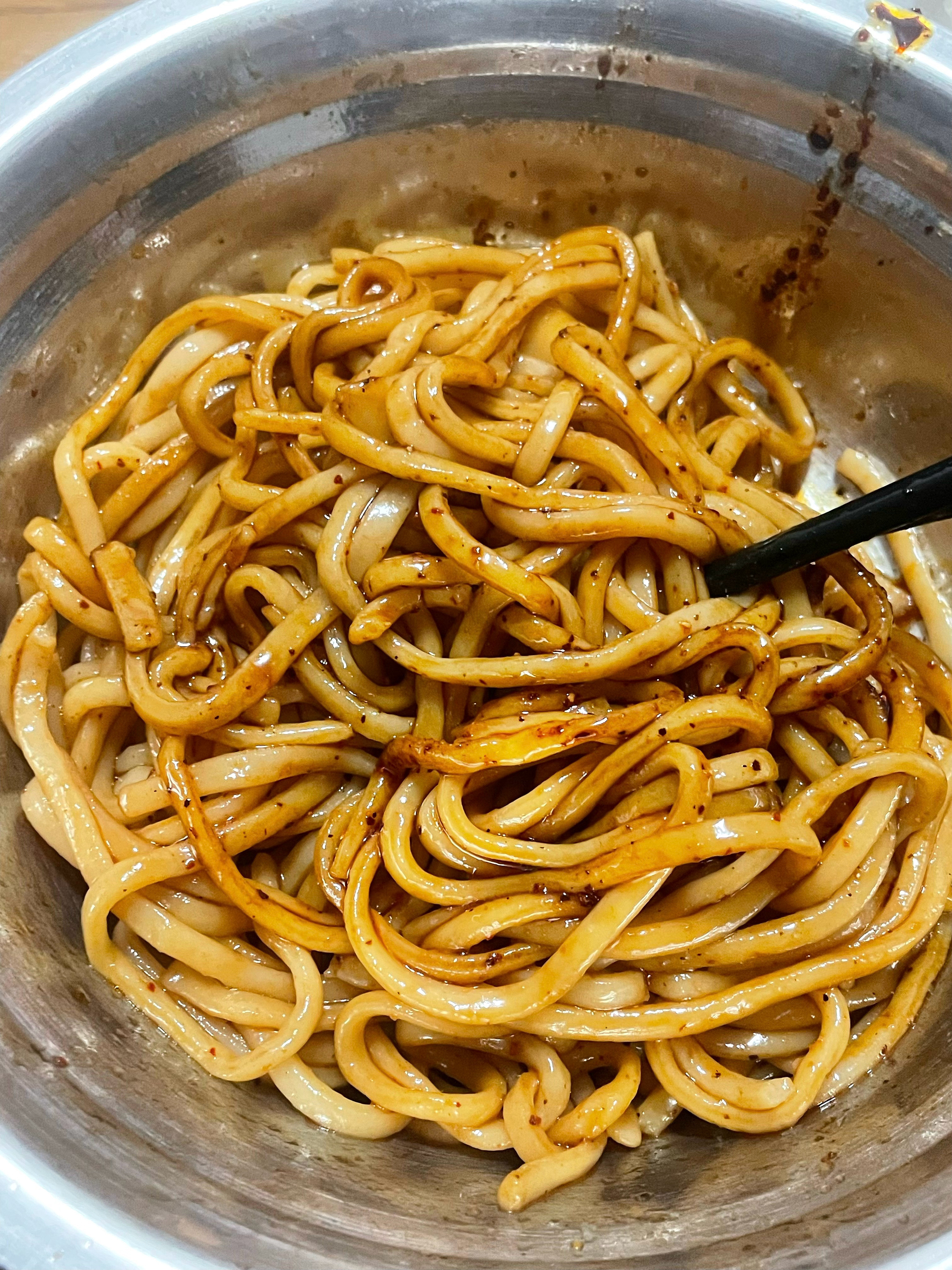 自己复刻的成都甜水面虽然少了芝麻酱但也好好吃啊啊​​​