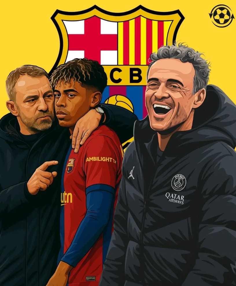 由于近期球队战绩糟糕，巴萨主帅的弗里克面临巨大压力，有消息称大巴黎主帅路易斯•恩