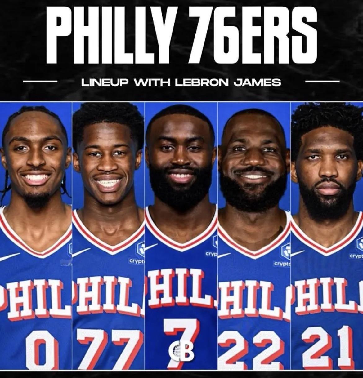 NBA新赛季三巨头实力排名：1，76人三巨头——詹姆斯，布朗，马克西2，雷霆三巨头——SGA，威廉姆