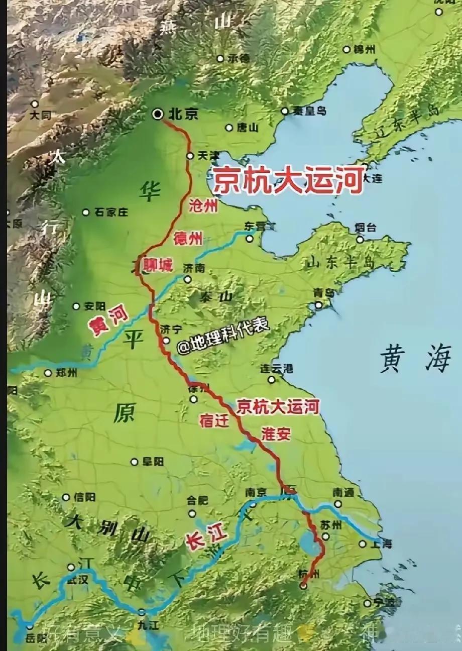 1794千米的京杭大运河对于我国而言，真的太重要了，它是一条人工河，贯穿南北，连