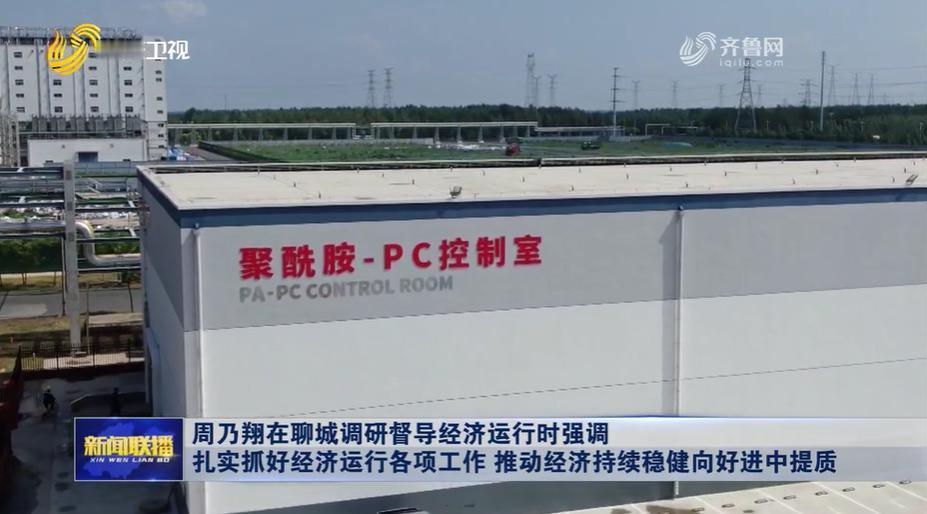 7月24日，山东省领导在聊城调研督导经济运行。