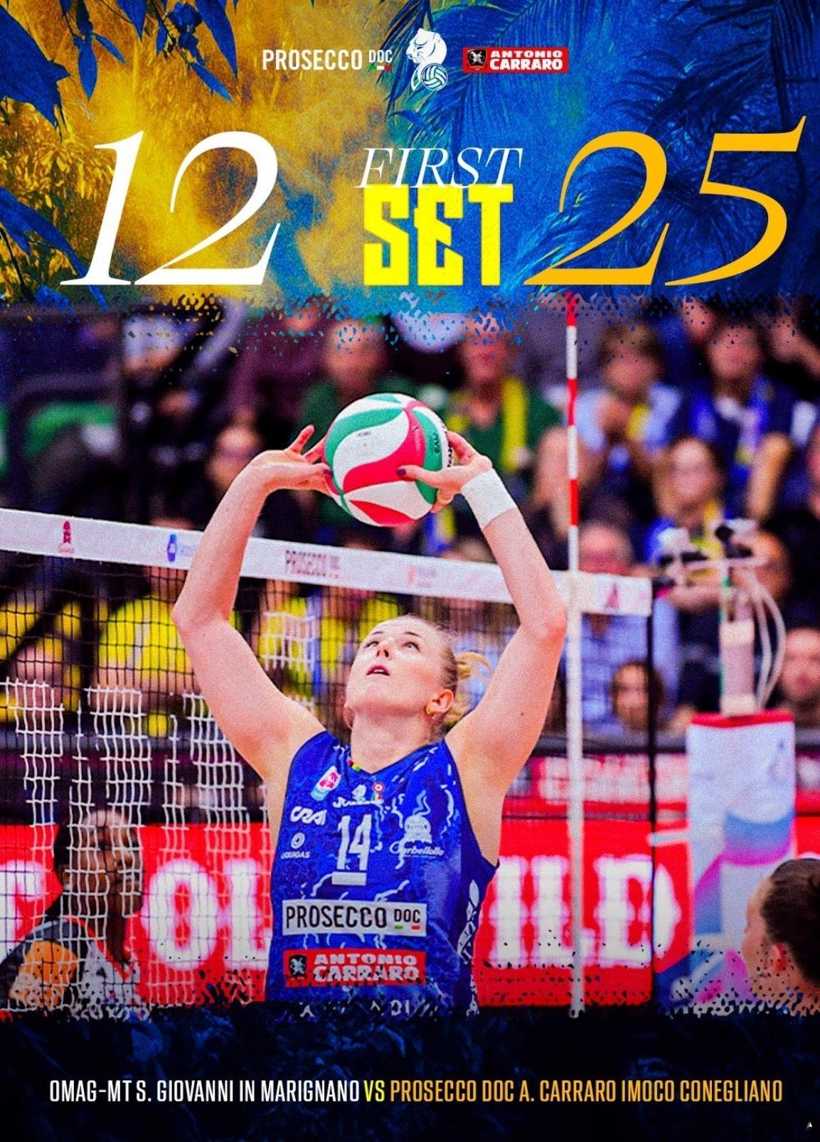 【科内客场3-0圣乔瓦尼，朱婷14分】朱婷留洋第七季世界女排新闻意大利女排联赛