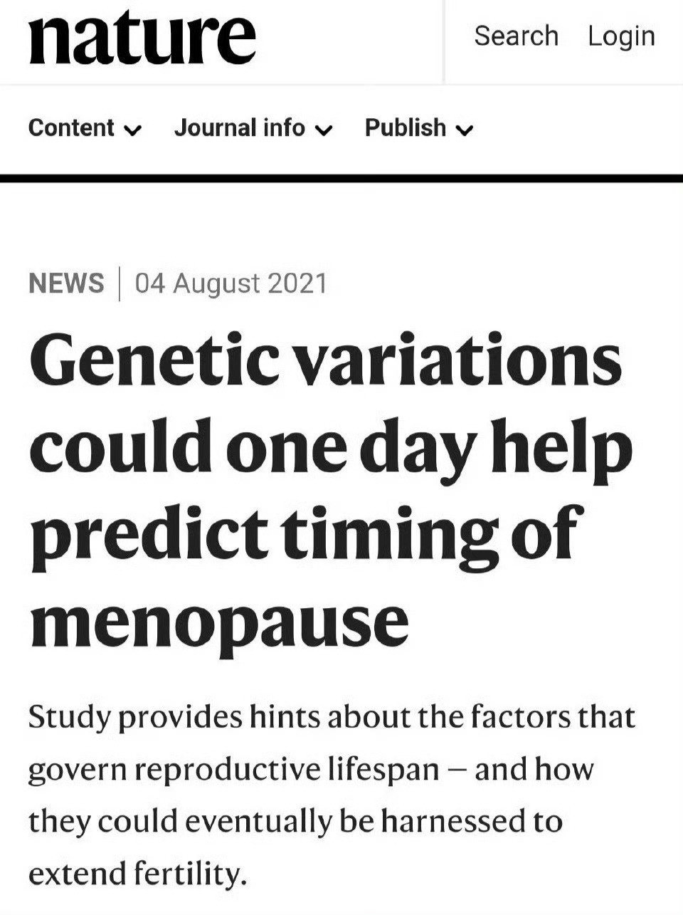 87年的同学打电话说她绝经了38岁绝经绝对算卵巢早衰，不是好事。¹很多人误以为