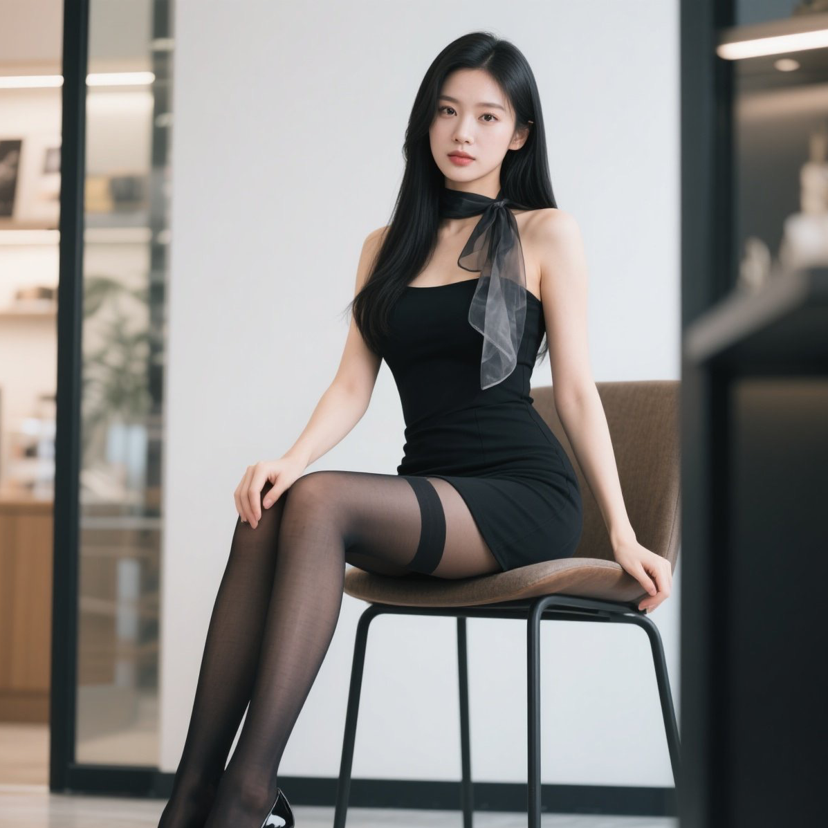 长腿佳人高跟鞋杀目光该往哪里放才好