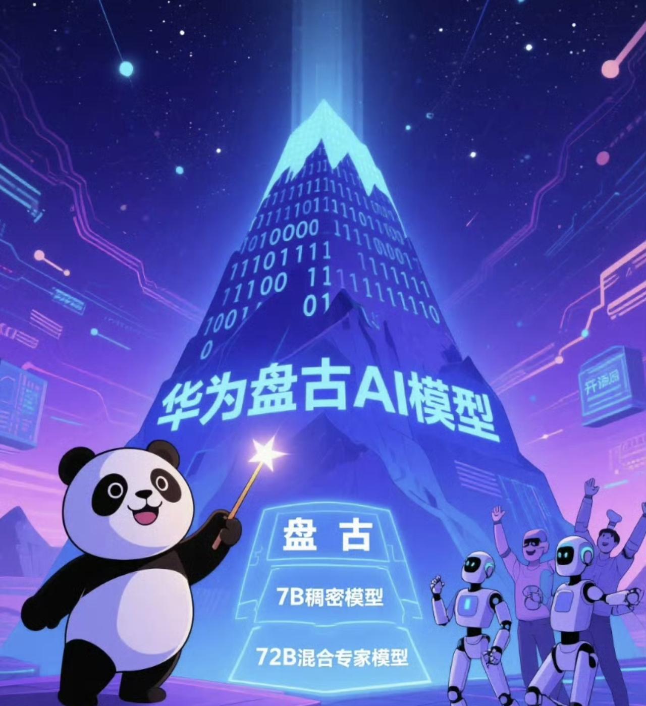 华为宣布开源部分盘古模型！华为这波开源盘古模型的操作有魄力，7B和72B参数的