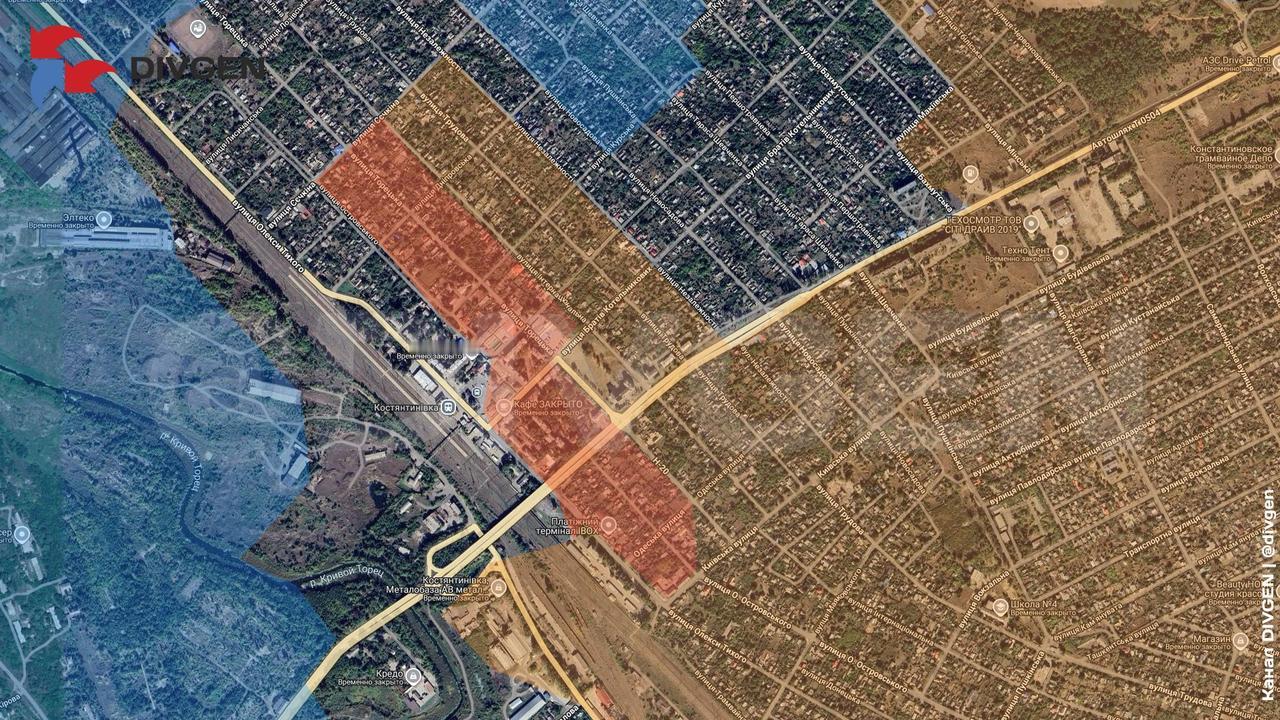 康斯坦丁诺夫卡，南部集群突击队在火车站附近又捞到一片，马上就要跟东北，北部过来的