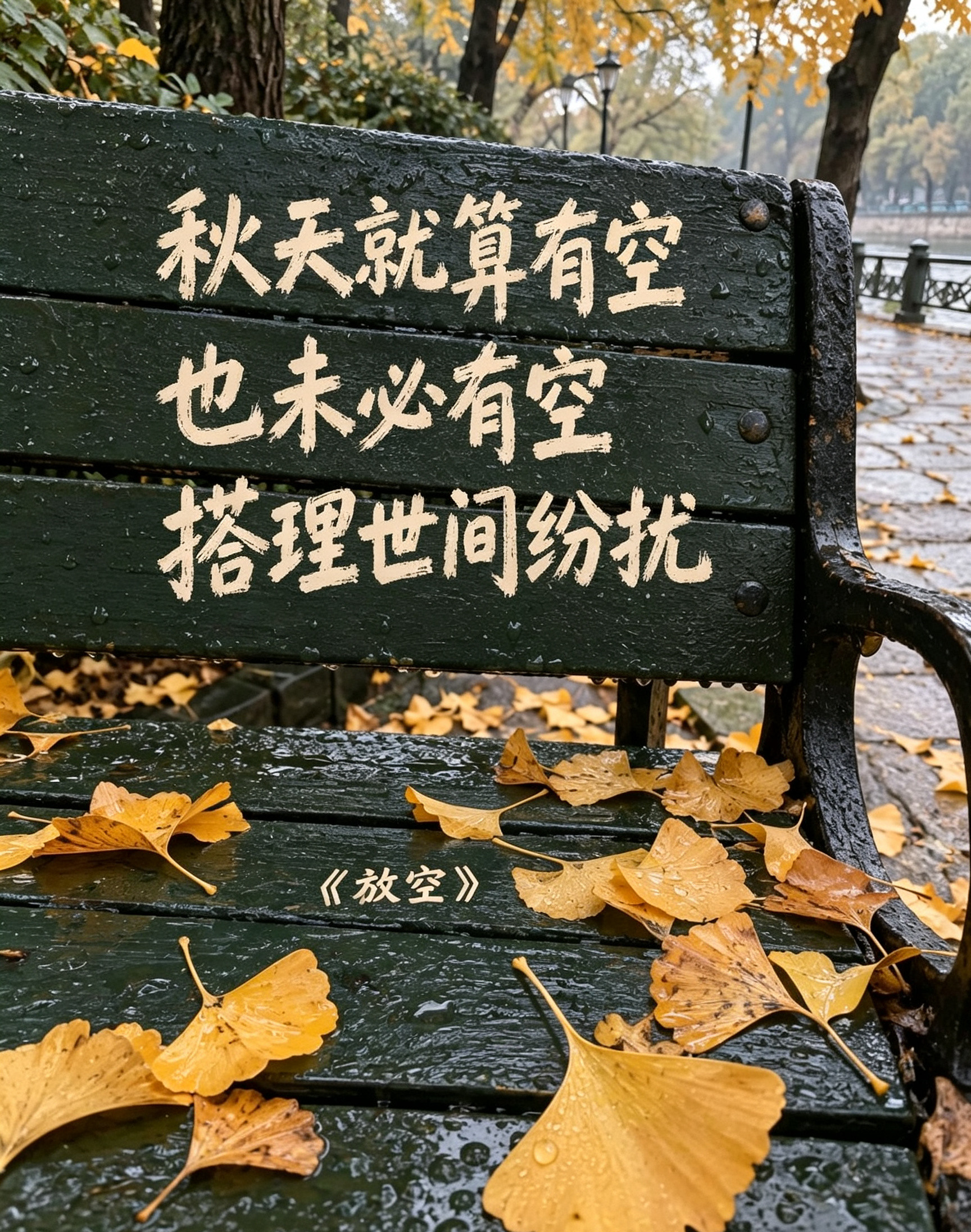 秋天适合漫无目的出门闲逛，看万物慢慢褪去盛夏的模样。秋风只管肆意吹拂，落叶只管缓