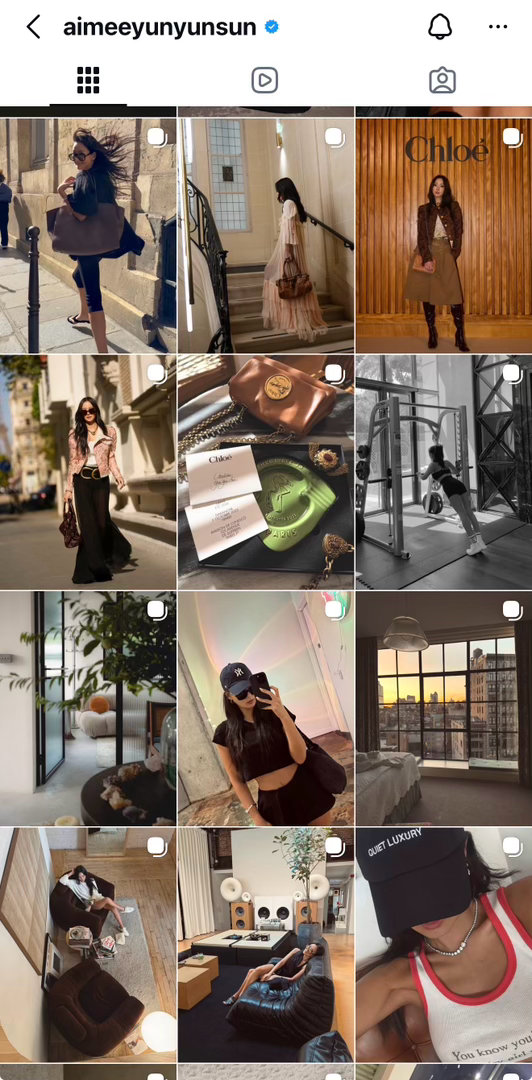 孙芸芸的ins就是我的审美积累