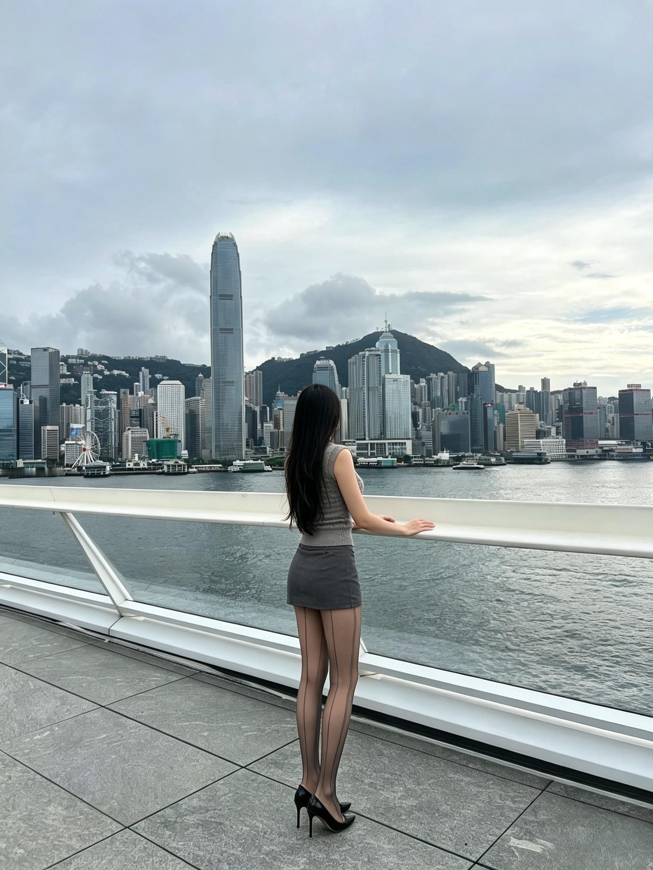 春夏才是明媚穿搭的主场维港的风回头率拉满街拍姿势