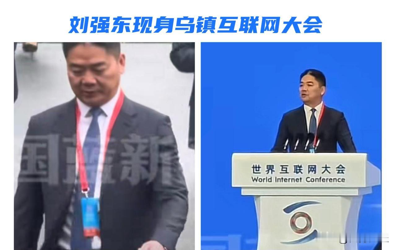 刘强东现身乌镇气宇轩昂显自信不久前，刘强东和夫人奶茶妹在韩国被人拍到，照片流传