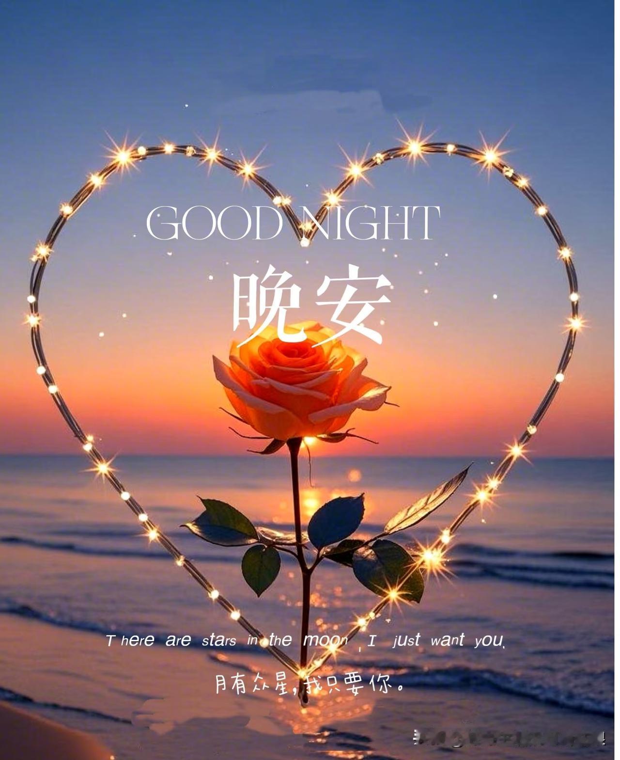 周末的最后一抹温柔，送给努力的你，关掉烦恼，放松身心，好好睡一觉，周日晚安，好梦