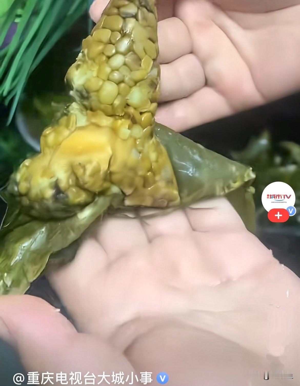 笑不活了……近日，浙江杭州一位姑娘今年自己学会了包粽子，满心欢喜煮好